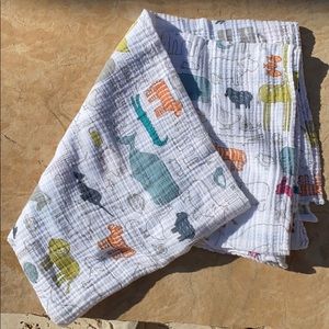 Ralph Lauren,Petit PEHR Noah’s Ark and 2 Infant Panda 🐼 and Elephant 🐘 Rattle